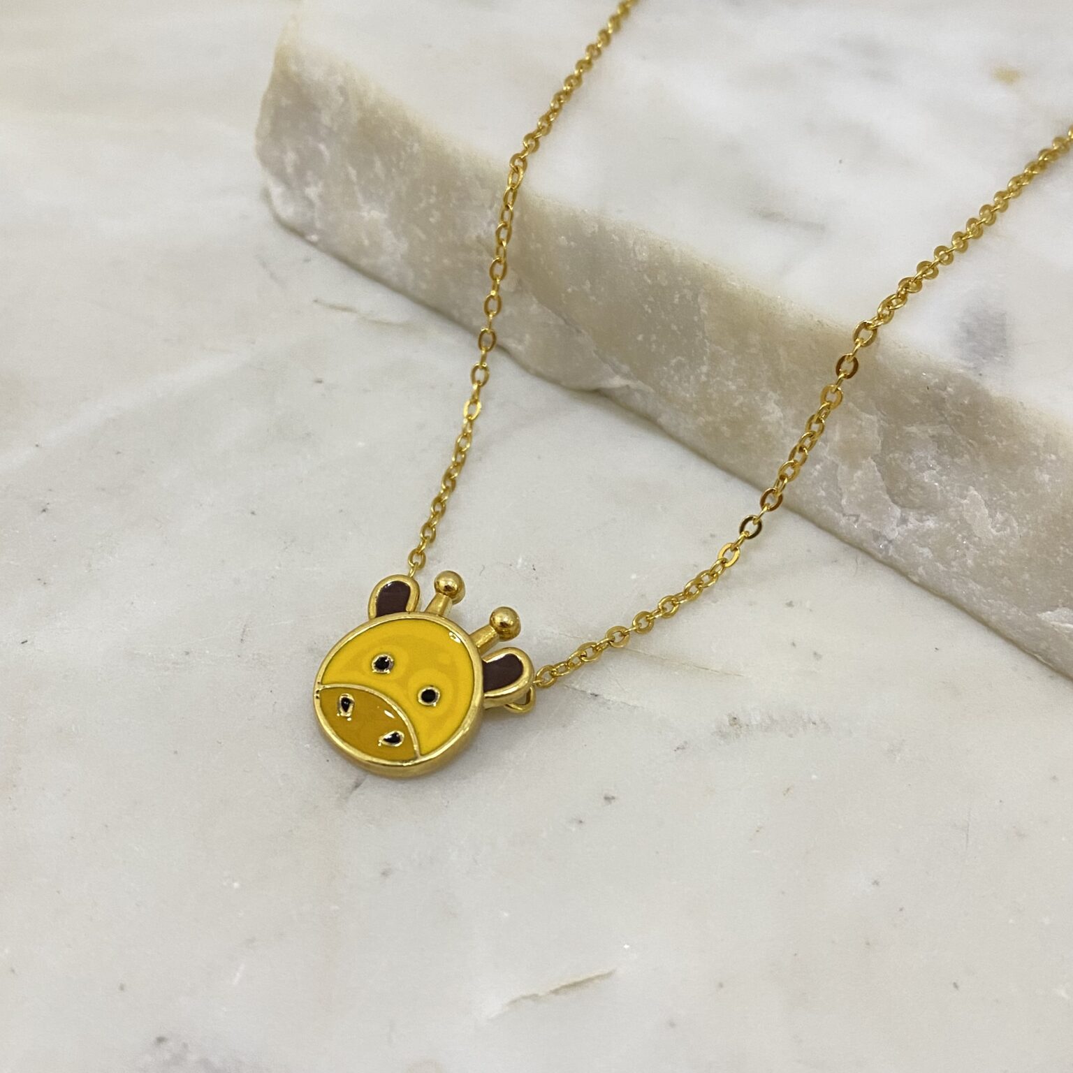 Collar infantil girafita esmaltada