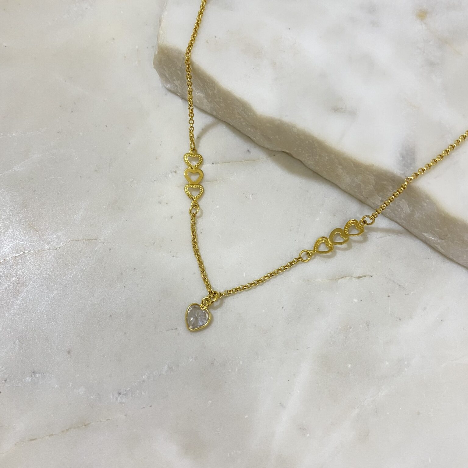 Collar mini elo pt siete corazones