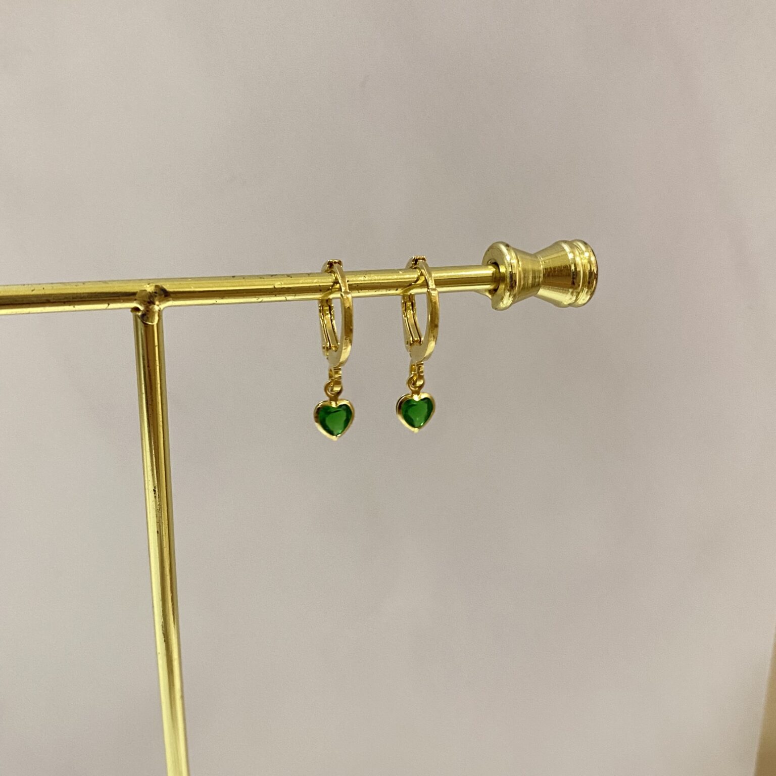 Argollita corazoncito verde