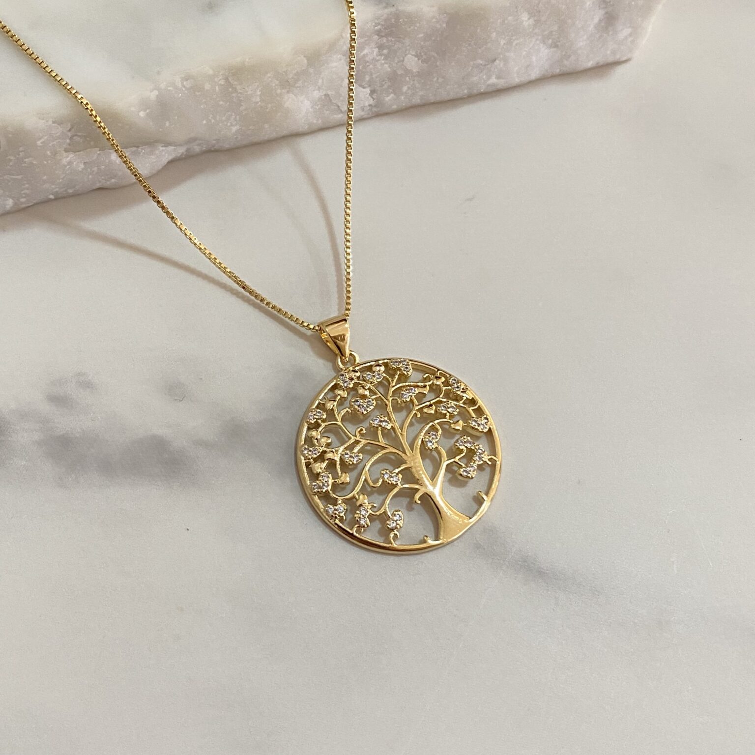 Collar árbol de la vida G redonda