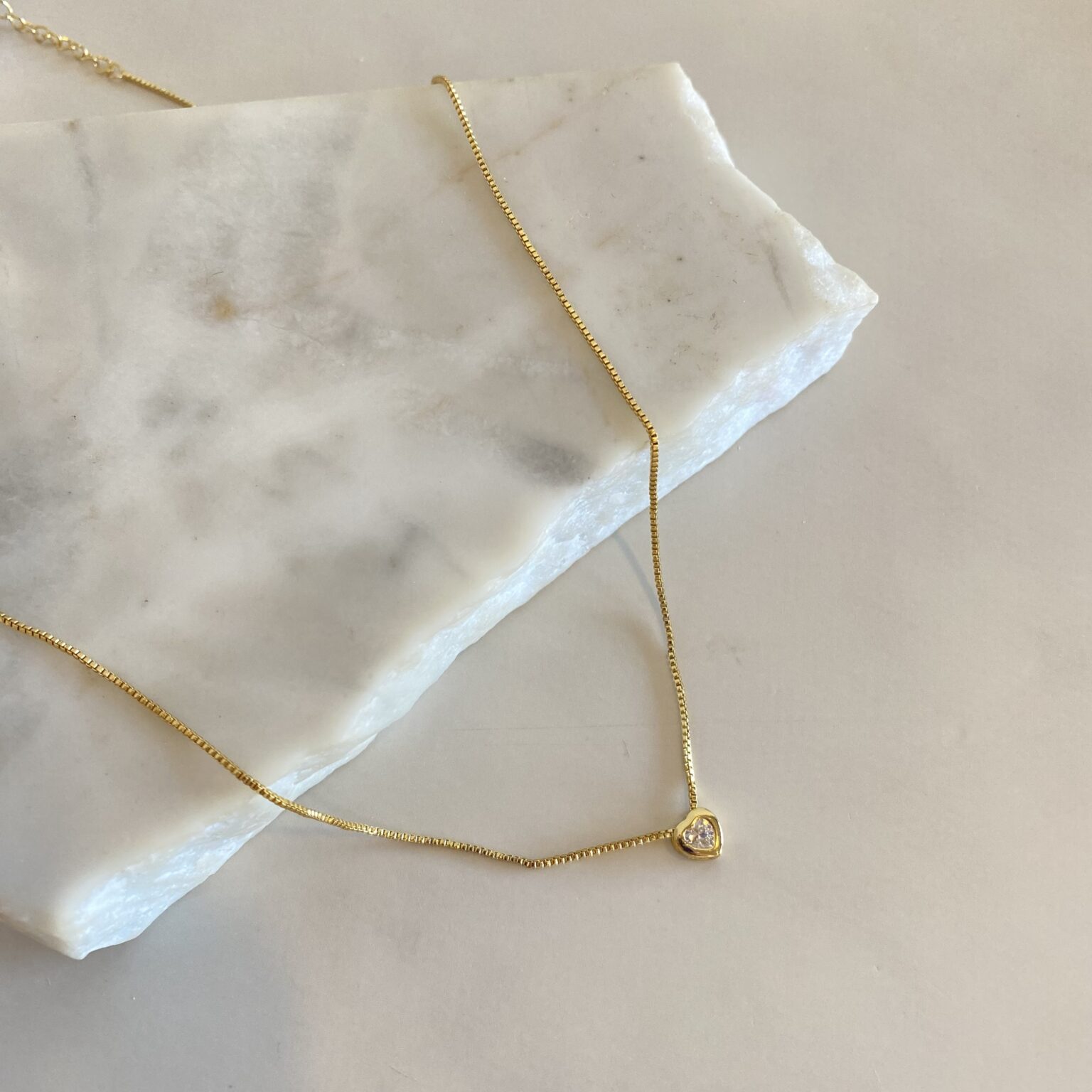 Collar veneziana con corazon 7638