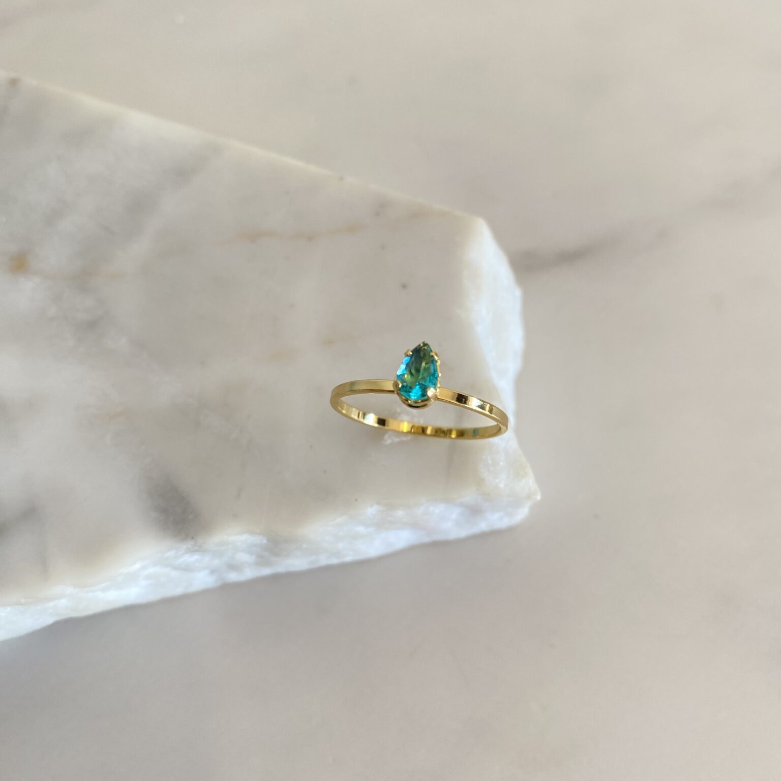 Anillo gota celeste 7732